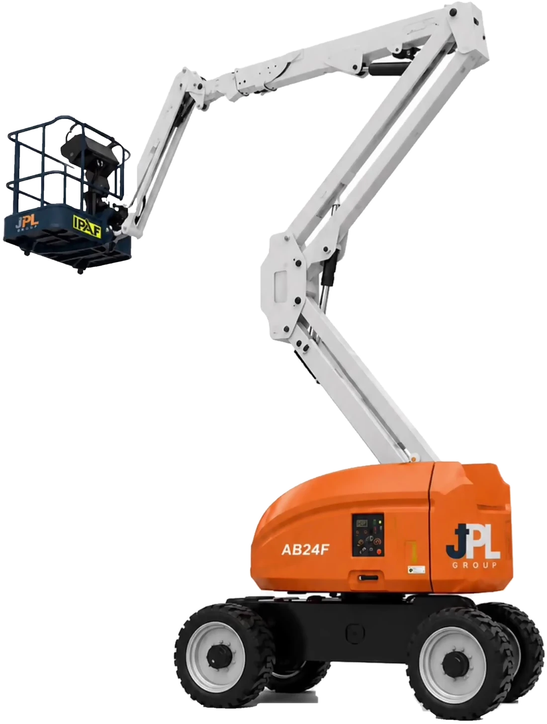 Plataforma articulada JPL AB24F con brazo elevado